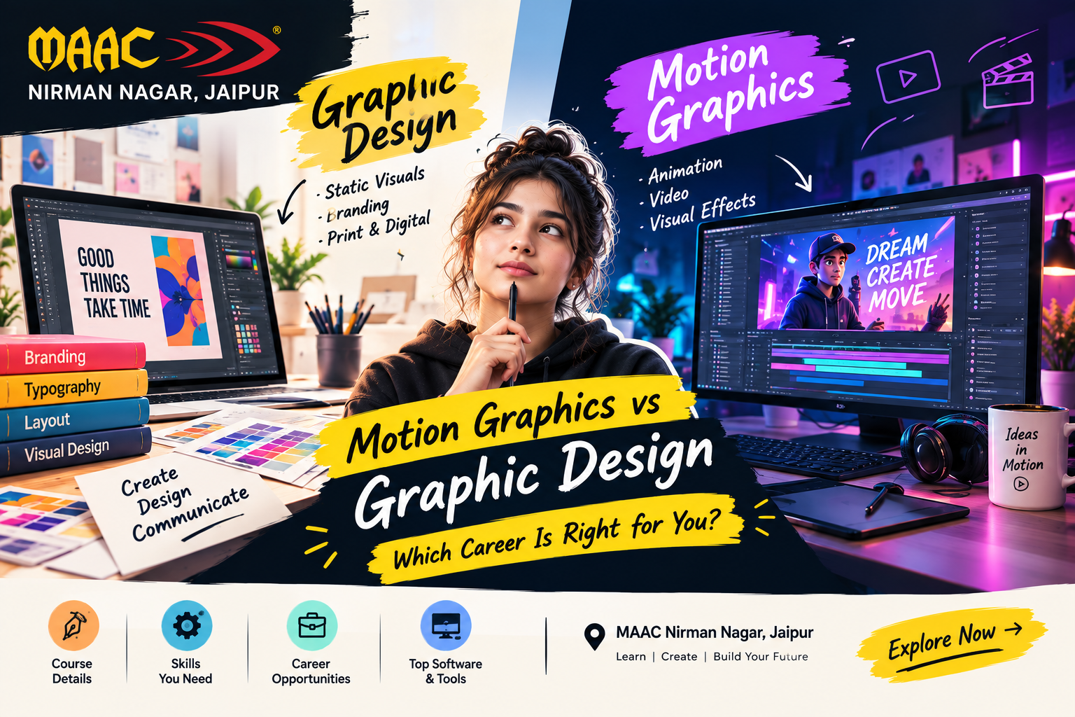 Motion Graphics vs Graphic Design: Which Career Is Right for You?