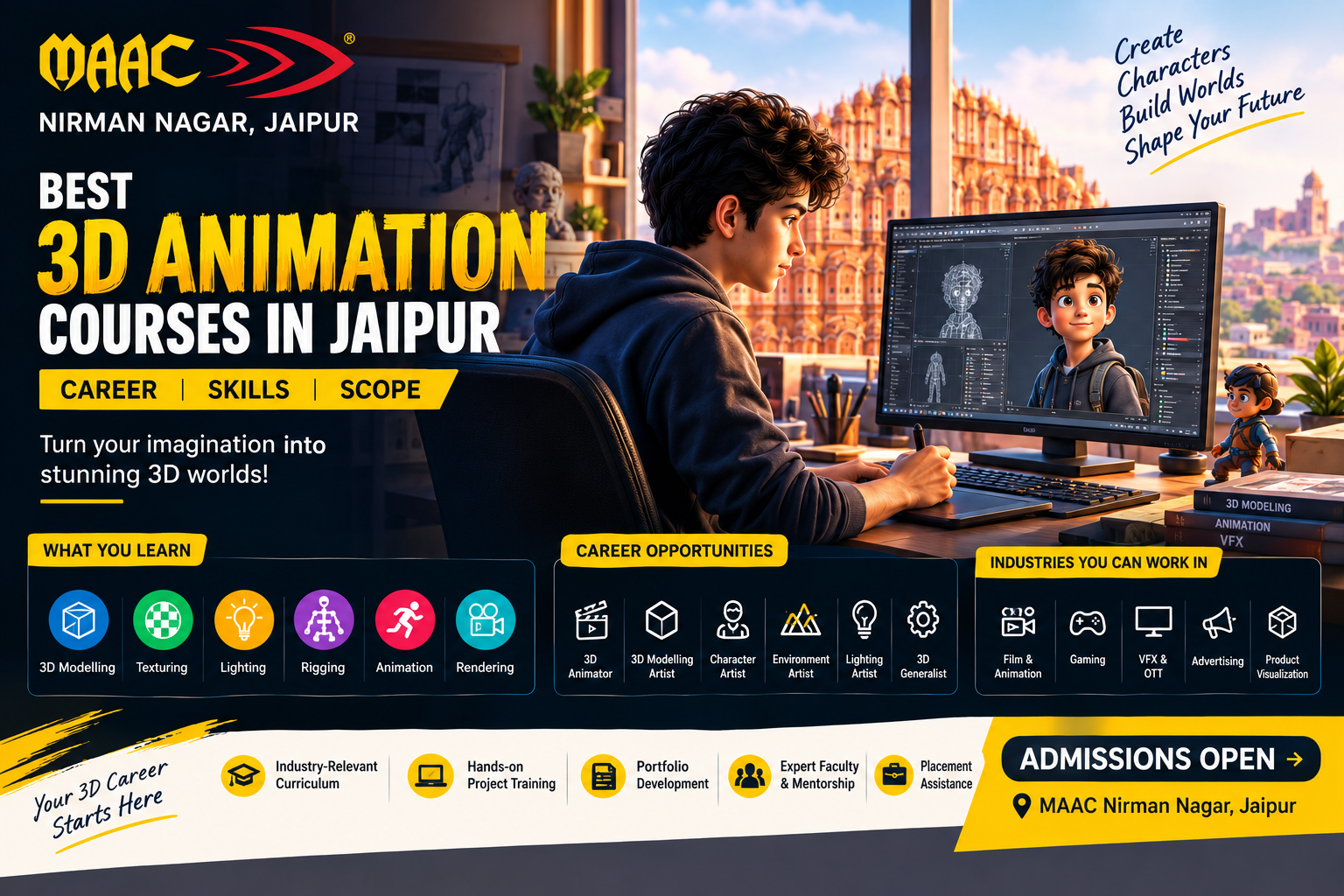 Best 3D Animation Courses in Jaipur: Career, Skills & Scope