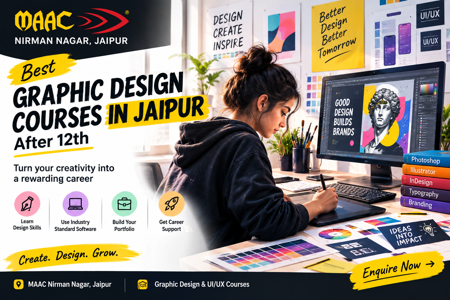 Best Graphic Design Courses in Jaipur After 12th: Career, Skills & Scope