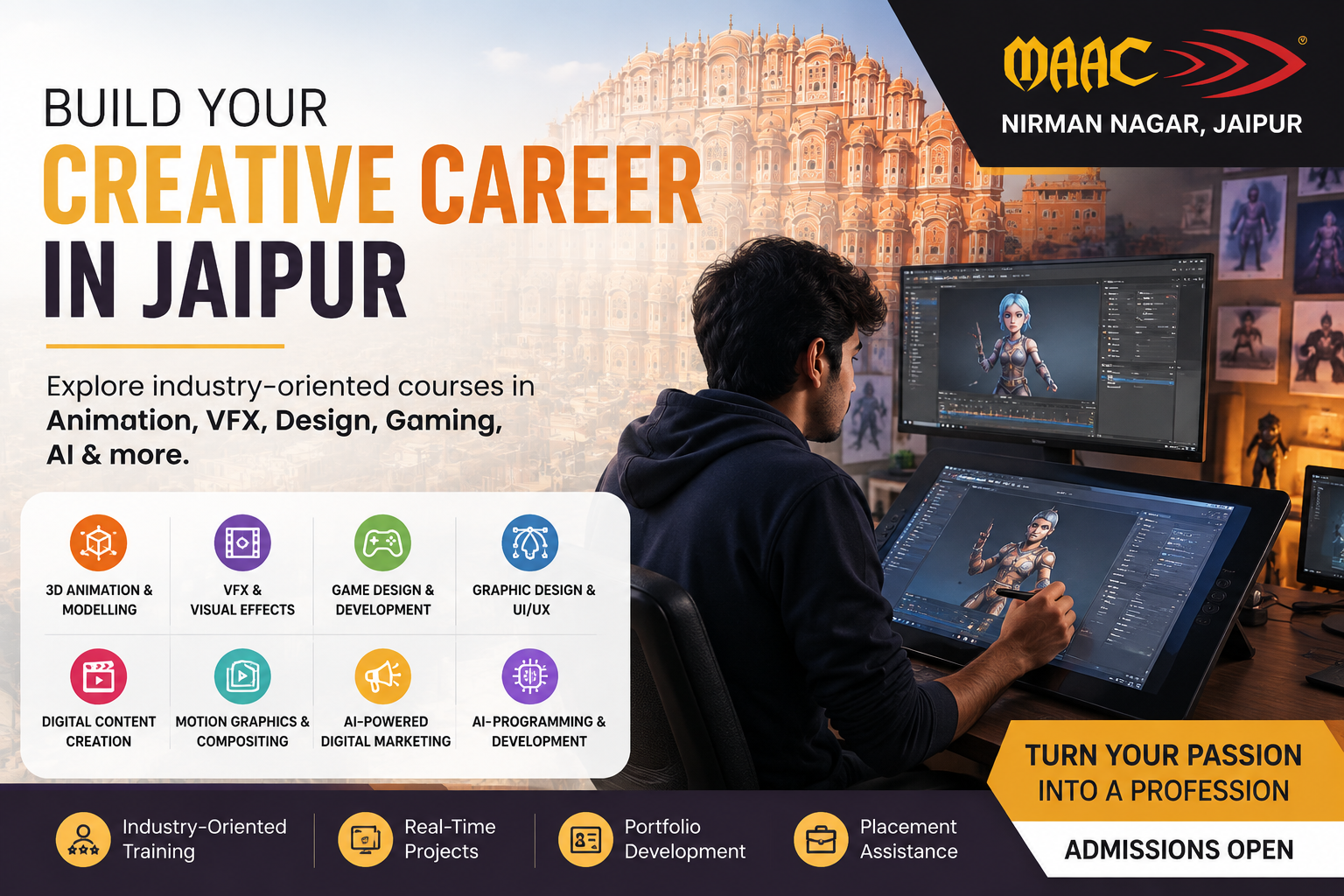 Best Animation, VFX & Graphic Design Courses in Jaipur: Career Guide for Students