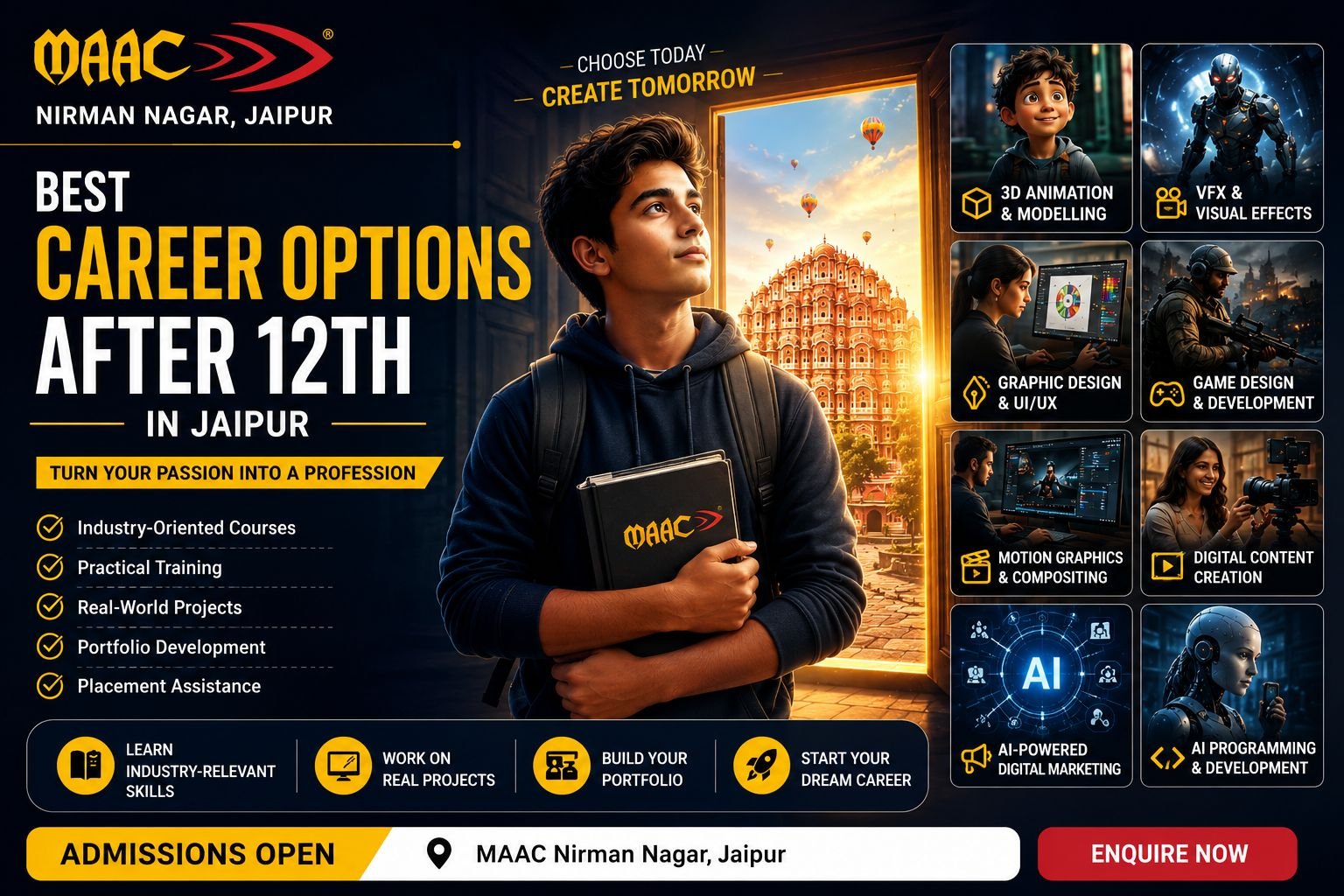Best Career Options After 12th in Jaipur for Creative Students